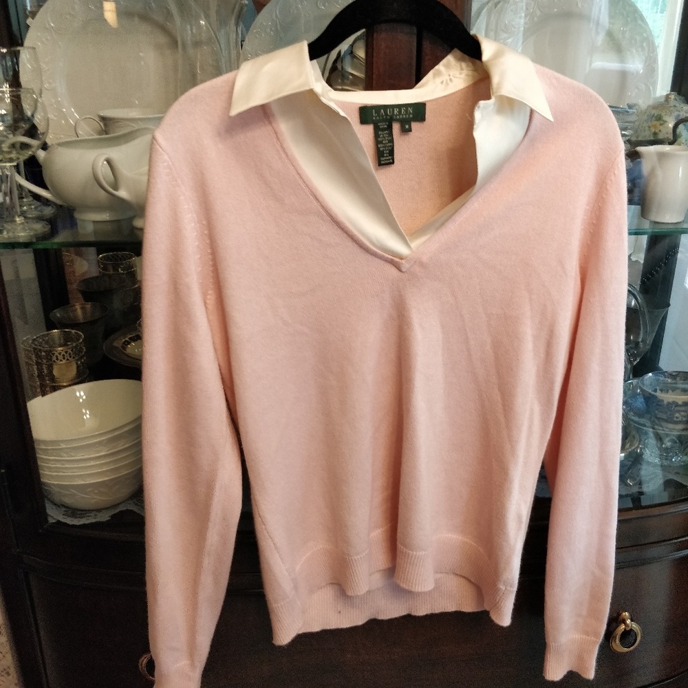 Like new Ralph Lauren casmere & silk mix sweater
